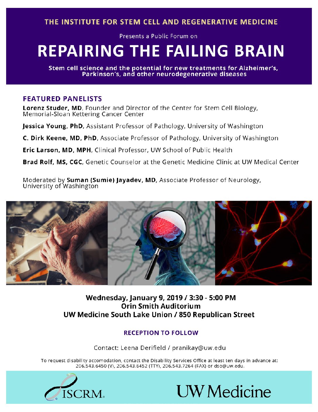 ISCRM repairing the failing brain Jan 9, 2019