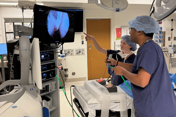 Nicole Gunderson and Dr. Waleed Abuzeid