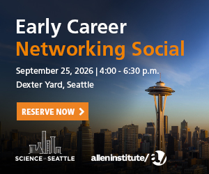 Join researchers from Seattle’s science community for an afternoon of networking at the Early Career Stem Cell & Developmental Biology Networking Social on September 25th.