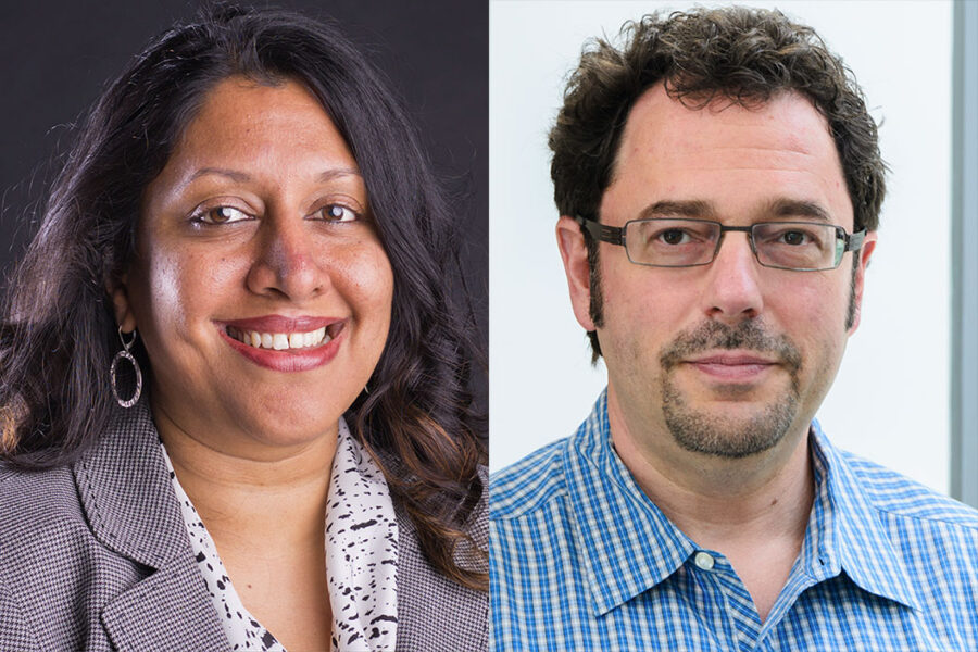 Drs. Sujatha Srinivasan (left) and Alex Reiner (right)